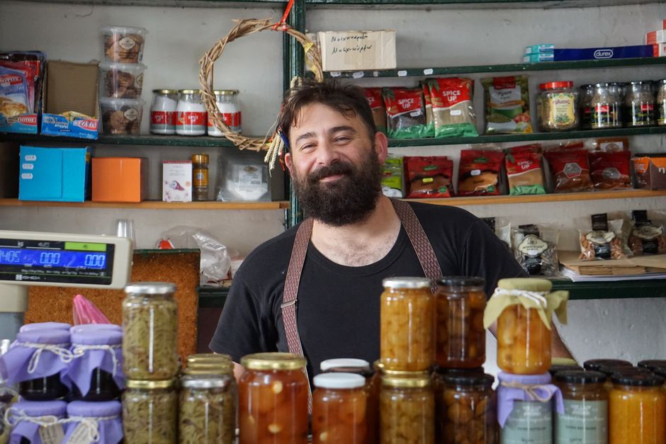 Small business owner at work